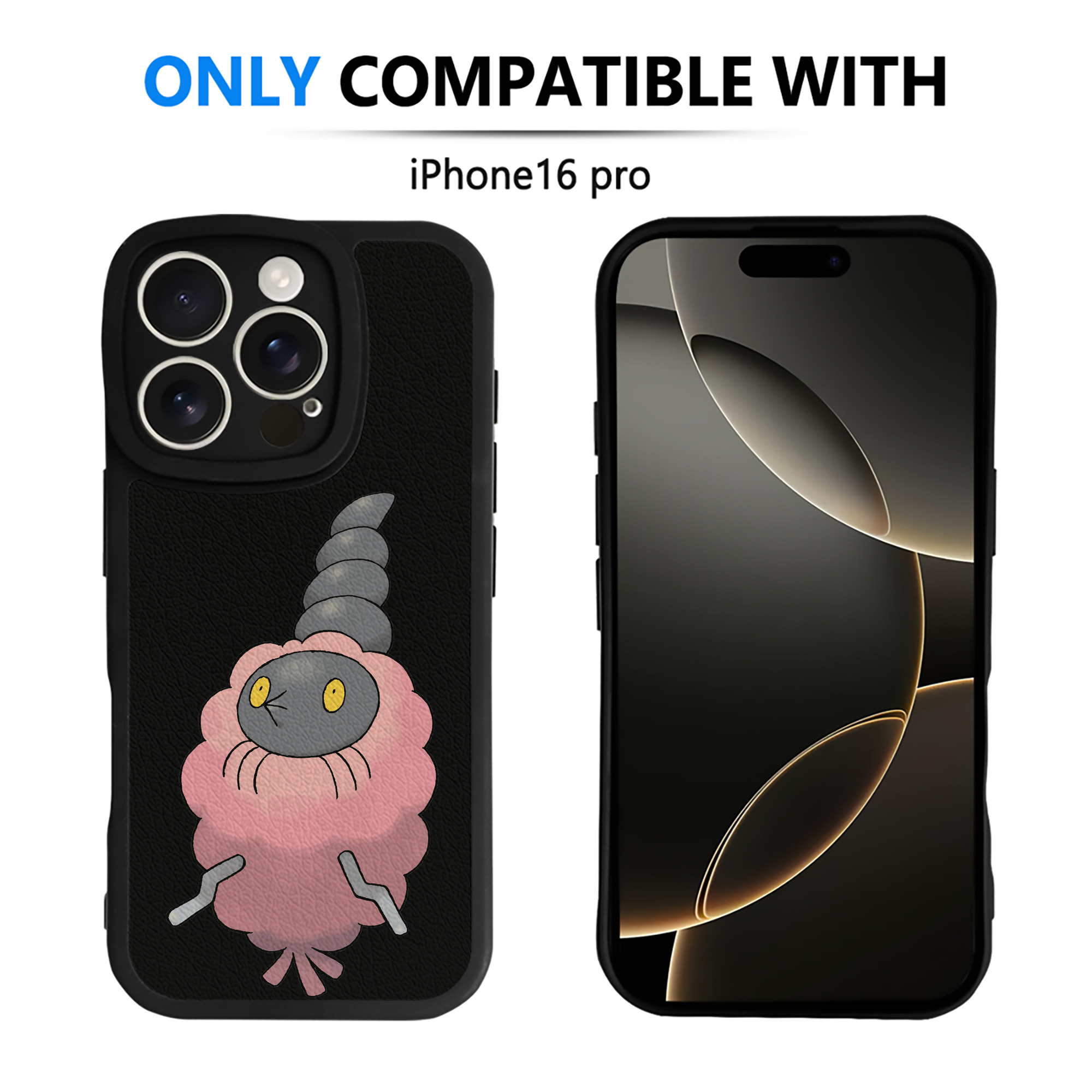 （画像用） ポケットモンスター Pokémon 【iPhone 16シリーズ対応】シリコンスマホケース（レザー調） 材質：シリコン